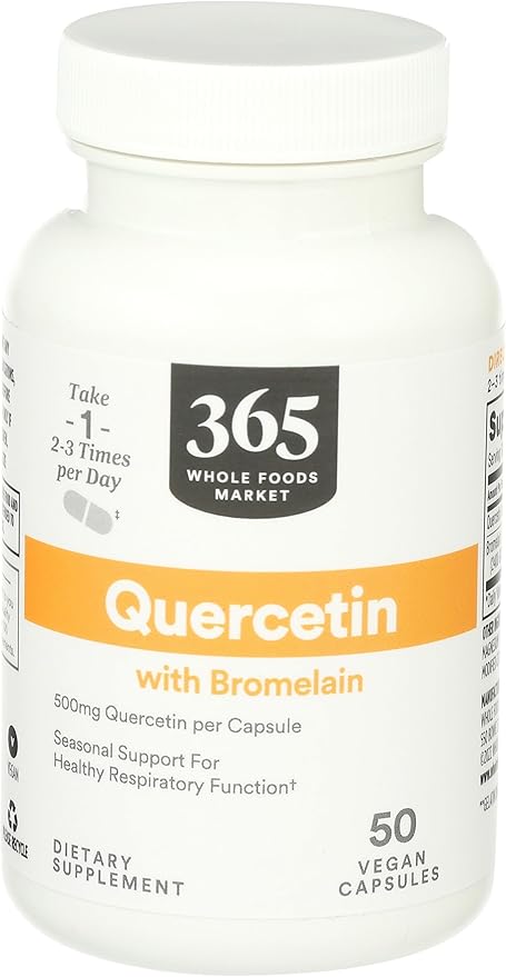 365 by Whole Foods Market, Quercetin with Bromelain, 50 Vegetarian Capsules