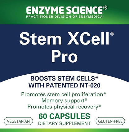 Stem XCell Pro, Antioxidant Support for Cellular & Immune Health, Stem Cell Health Supplement, 60 Capsules