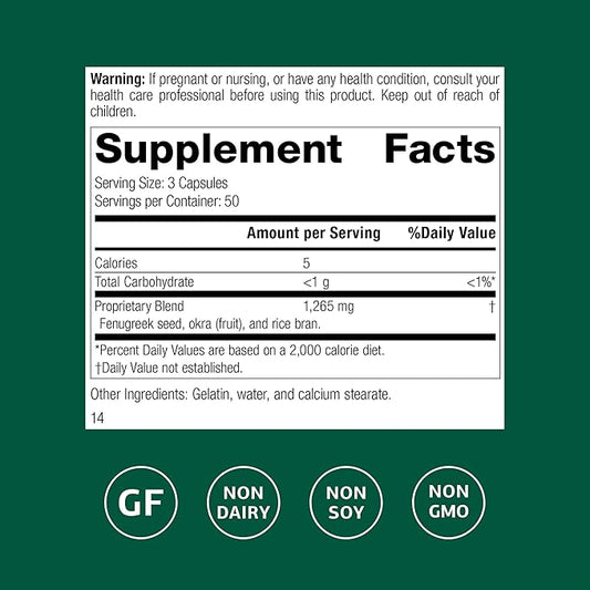 Standard Process Fen-Gre - Supports Respiratory Support & Healthy Metabolism - Aids Healthy Levels of Mucus & Phlegm - Supports Lung Health & Bronchial Tubes - Gluten-Free & Non-Dairy - 150 Capsules