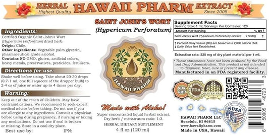 Saint John's Wort (Hypericum Perforatum) Liquid Extract 2x4 fl.oz