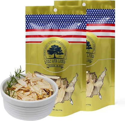 American Ginseng Root from Wisconsin, DOL American Wisconsin Ginseng Slices Root for Tea (8OZ (4OZ 2 Bags) - Ginseng Slices)