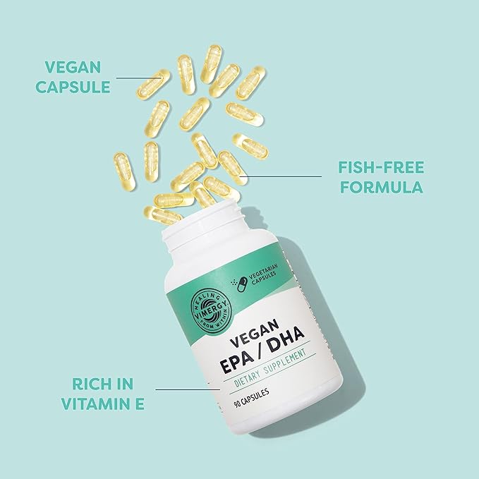 Vimergy EPA/DHA – Promotes Brain & Eye Health* – Supports Joints & Cardiovascular Health* – Kosher, Vegan & Gluten-Free – 90 Capsules