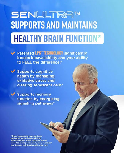 UltraVitality Longevity Support Formula – Fisetin, Curcumin, Quercetin & Beta-Glucan – Supports Cellular & Cognitive Health Healthy Aging – 60 Capsules