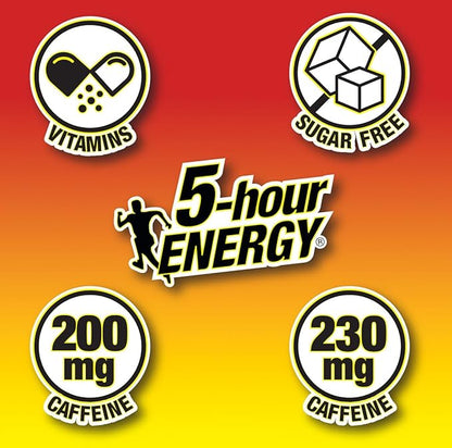 5-hour ENERGY Extra Strength Berry Energy Shot 1.93oz, 20-Pack – Sugar Free Caffeine Energy Booster with B-Vitamins & Amino Acids – Zero Calorie