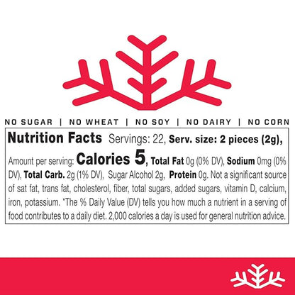 Strawberry KETO Xylitol Candy Chips (1-Pack) - SNØ 1.5oz Tin - Sugar-Free Candy With Only 2 Ingredients | Low Carbs, Diabetic-Friendly, Non-GMO, Vegan, GF & Kosher | Purest candy in the world