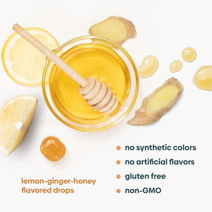 UpSpring Stomach Settle for Moms Drops for Occasional Morning Sickness with Ginger, Lemon, Spearmint, and B6. Individually Wrapped Drops, 28 Ct(Packaging May Vary)