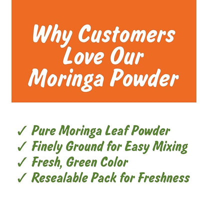 Spice Profile USDA Organic Moringa Powder, Lab Tested for Heavy Metals, Resealable 4 oz Pouch, Moringa Patta Powder, Polvo de Hoja de Moringa