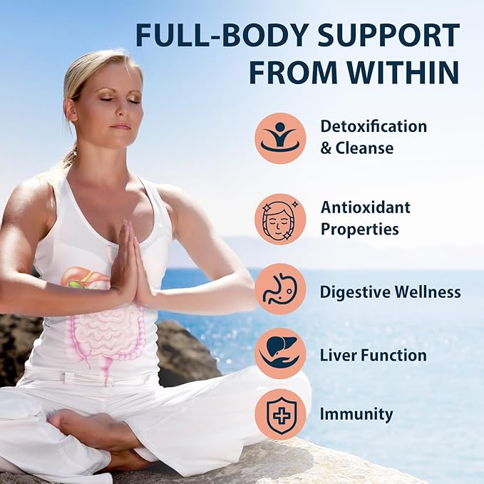 2300 MG Zeolite Detox Capsules - Activated Charcoal & Bentonite Clay, Highly Absorbable Full Body, Liver & Gut Cleanse, Zeolite Clinoptilolite（180 Capsules）