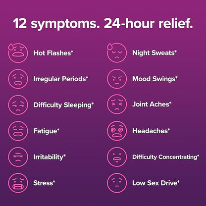 Amberen Perimenopause, Peri-Menopause Multi-Symptom Relief, Vitamin B, Vitamin E & Antioxidants Supplement, Clinically Shown to Help Support Hormone Balance, Hot Flashes & Night Sweats, 60 Count