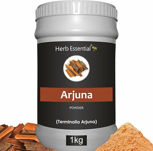 35.27 Ounce Arjuna Powder, Terminalia Arjuna Bark Supplement, Polvo de corteza de Arjuna, No Preservatives, Vegan and GMP Certified- 35.27 Ounce (Pack of 1)
