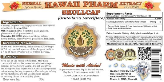 Skullcap (Scutellaria lateriflora) Liquid Extract 2x4 fl.oz
