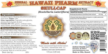 Skullcap (Scutellaria lateriflora) Liquid Extract 4 fl.oz