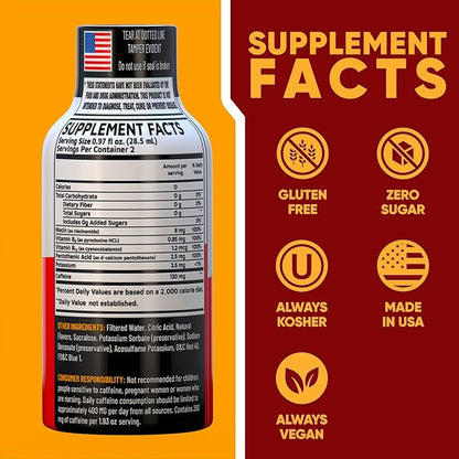 Açaí Pomegranate Extra Strength Energy Shot 12 pk – 260mg Natural Caffeine B12 B6 – Energy & Focus Support – 2 Servings Sugar Free Zero Calorie Green Tea B-Vitamins Electrolytes Vegan – 1.93 fl oz