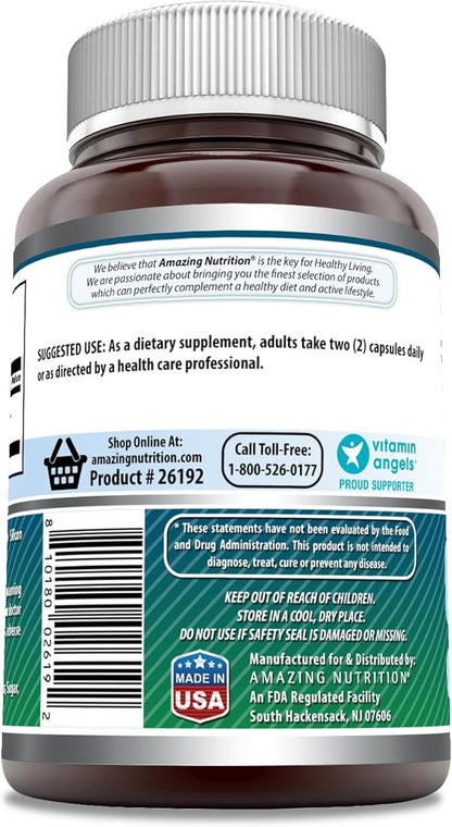 Amazing Formulas NAC (N-Acetyl-L-Cysteine) Supplement | 600 Mg per Serving | 250 Capsules | Non-GMO | Gluten Free | Made in USA