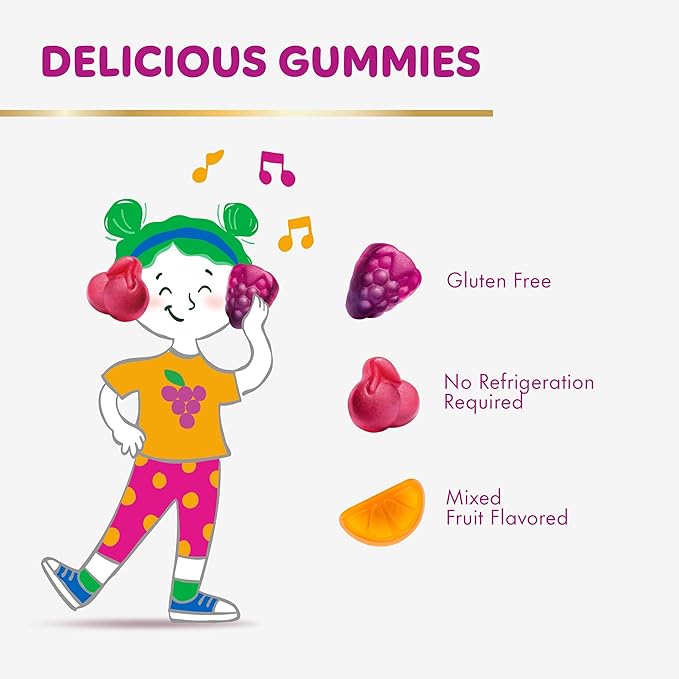 Align Probiotic, Kids Gummies, Prebiotic + Probiotic helps support a healthy digestive system*, #1 Doctor Recommended Probiotic Brand‡, 50 Gummies Packaging may vary
