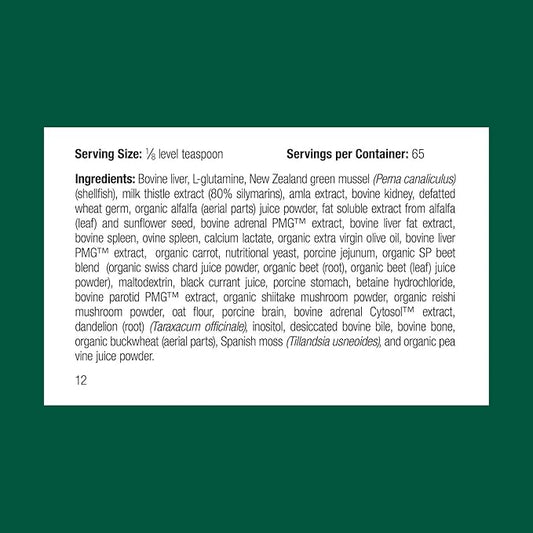 Standard Process Canine Dermal Support - Skin & Adrenal Gland Support Supplement - Comprehensive Skin Health Support Supplement for Dogs - Daily Immune & Liver Support Powder - 30 g