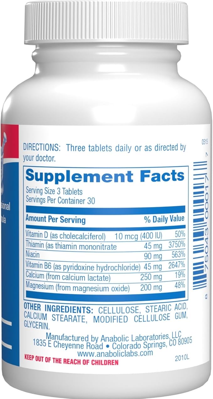 Advanced Calcium Magnesium Supplement - Clinically Formulated Magnesium Calcium with Vitamin D3 B1 B3 & B6 for Muscle Nerve Heart and Bone Health Support - Vegetarian Gluten Free Non-GMO (1 Month) M