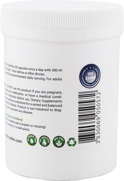 Zeolite 240 Capsules | Detox | Clinoptilolite | 3X Activated | Natural Mineral Dust Less-Than 2 µm | Heiltropfen®