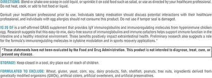 XYMOGEN IG 26 DF Powder - Immunoglobulin Supplement with IgY Max - Dairy-Free Colostrum Alternative Derived from Hyperimmune Egg - Cytokine Balance & Immune Support - Vanilla Flavor (4.76 oz)