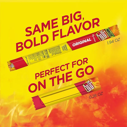 Slim Jim Smoked Meat Sticks, Original Flavor, 6g Protein Per Serving, Snack Size, Lunchbox Snack, 0.28 oz. (46 Count)