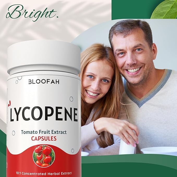500mg Lycopene Supplement Tomato Extract 10:1 Capsules - 120 Count | 100% Pure, Non-GMO & Gluten Free Formula | Natural Carotenoid Supplement for Health and Wellness Support
