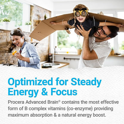 Advanced Brain - Fast Acting - Ingredients Supported by 100+ Studies - Improve Memory, Recall - Concentration - Clears Fog - Mental Clarity - Slows Cognitive Decline - 60 Count