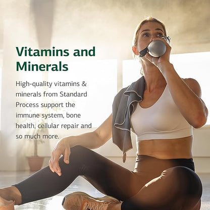 Standard Process Manganese B12 - Supports Bone & Connective Tissue Health - Hemoglobin Formation Support - Gluten-Free, Non-Dairy & Non-Soy - 90 Tablets (90 Servings)
