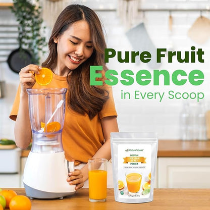Z Natural Foods Organic Pineapple Juice Powder, Tropical Fruit Juice Superfood Powder, Mix in Smoothies, Shakes, Tea, Cooking, and Baking Recipes, Non GMO, Gluten Free, Vegan, Kosher, 1 lb