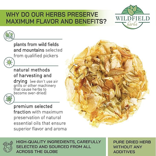 4 oz. Hops Herb Dried Tea Hops Flowers Herbal (Humulus Lupulus L.) - 113 Gramm Herb Tea Lupulo Entero