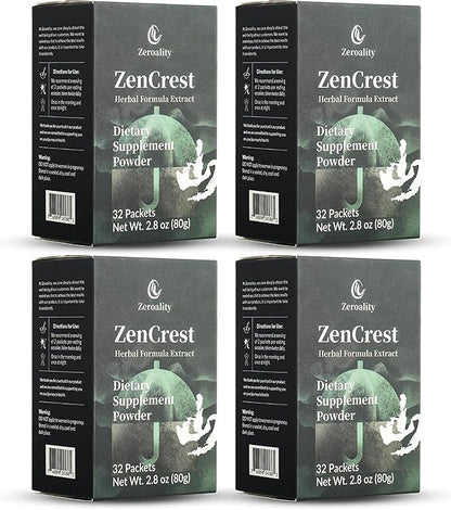 ZenCrest, Natural Herb Prostate Supplement, Traditional Chinese Herbal Formula, Promote Healthy Prostate, Promote Urogenital Function, No Side Effects, (128 Packets - 4 Boxes) (4)