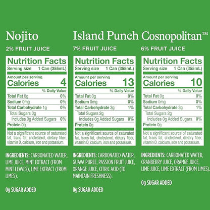 Spindrift Mocktail Variety Pack Can 12 Ounce (Pack of 24)