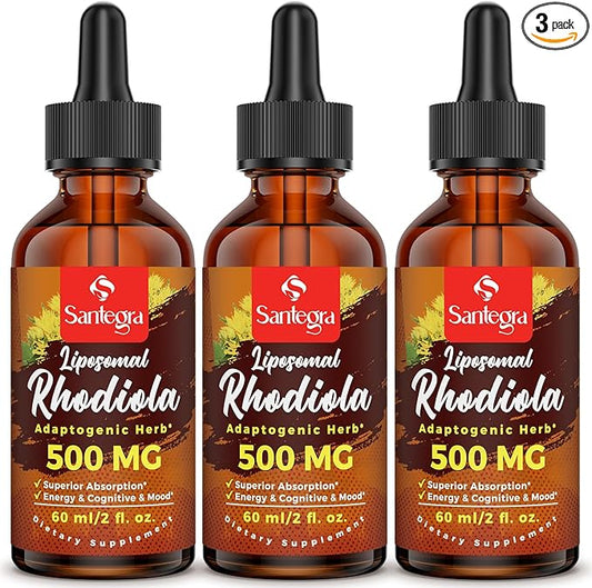 57,000 MG Liposomal Active Rhodiola Rosea Supplement, Rhodiola Root Extract, Liquid for High Absorption, Rhodiola Rosea Root Extract Tincture for Energy, Stress, Mood, Vegan, 180 ml