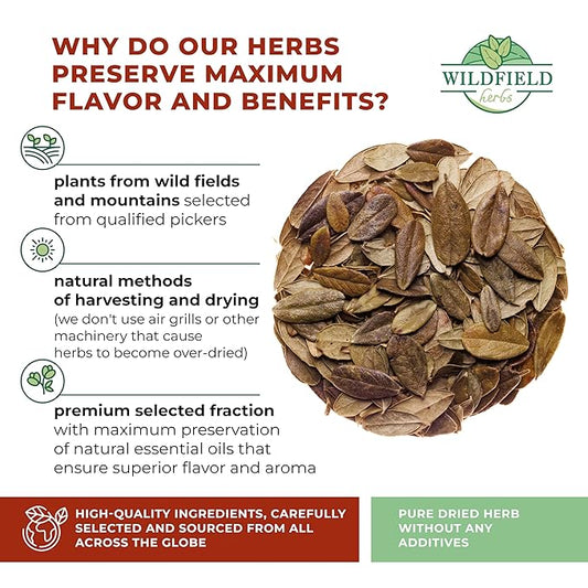 4 oz. Dried Cowberry Lingonberry Leaves Herbal Tea (Folium Vitis Idaea L.) - 113g Cowberry Leaf Herb Tea Hojas De Arándano Rojo (Arándano)