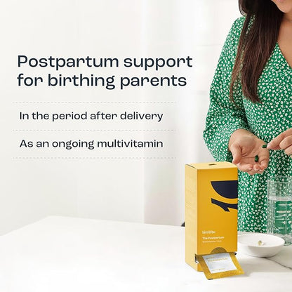 The Postpartum - Vitamins to Fuel Your Fourth Trimester - Formulated by Doctors with Nutrients to Support Hormones& Recovery - DHA (Omega-3), Iron, Choline, B12-30-Day Supply (HSA/FSA Eligible)
