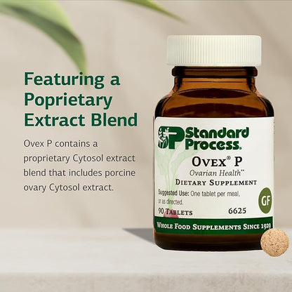 Standard Process Ovex P - Whole Food-Based Supplement to Support Your Health - Supplement with Porcine Ovary Cytosol Extract - 90 Tablets