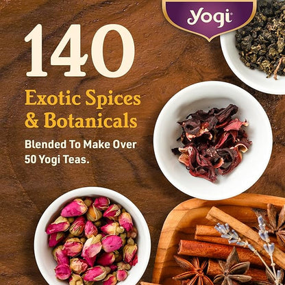 Yogi Tea Green Kombucha Tea - 16 Bags per Pack (4 Packs) - Organic - With Kombucha to Support Overall Health - Includes Lemongrass, Spearmint Leaf & More