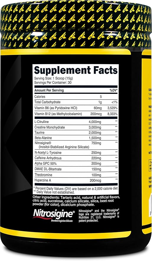 Primaforce Pre-Workout Complex Powder (Watermelon Candy, 30 Servings) - Fitness Supplement for Workout Routine Enhancement, 438g