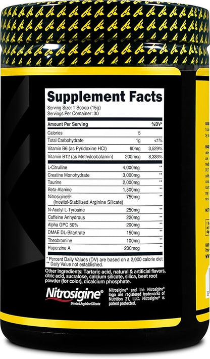 Primaforce Pre-Workout Complex Powder (Watermelon Candy, 30 Servings) - Fitness Supplement for Workout Routine Enhancement, 438g