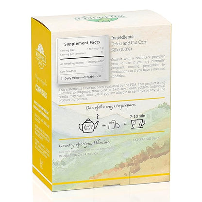 24 Bags Dry Corn Silk Tea Cornsilk Herb (Stigma Maydis) - 24 Count 2g Tea Bags Corn Silk Herbal Barba De Maiz (Barba De Elote)