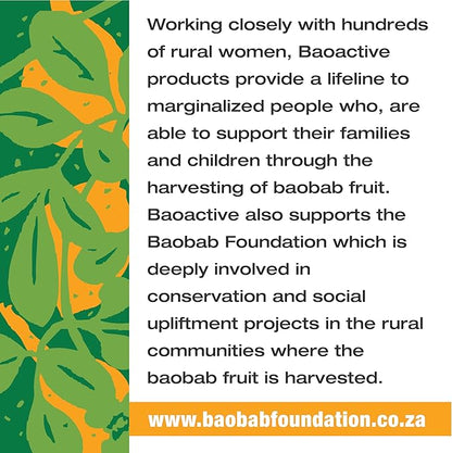 100% Baobab and Moringa Powder Superblend 300g (10.5 oz) | Direct from South Africa | USDA Organic Certified | Gut Health & Digestive Support