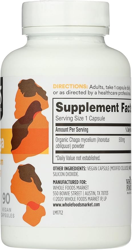 365 by Whole Foods Market, Chaga, 90 Count