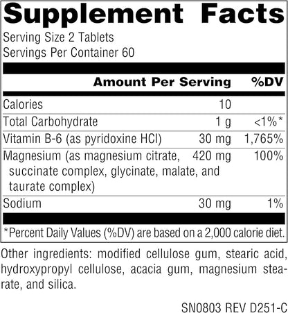 Source Naturals Ultra-Mag, 5-in-1 Bioavailable Magnesium - Relaxes Muscles & Calms Nerves* - 120 Vegan Tablets