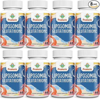 2400MG Liposomal Glutathione, with Vitamin C, Milk Thistle & Alpha-Lipoic Acid, Master Antioxidants, Pure Reduced L-Glutathione - Immune System, Cell Repair, Energy, High Absorption, 480 Softgels