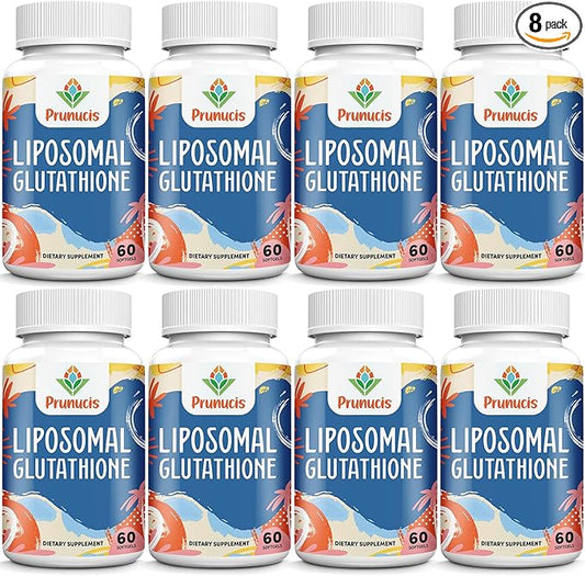 2400MG Liposomal Glutathione, with Vitamin C, Milk Thistle & Alpha-Lipoic Acid, Master Antioxidants, Pure Reduced L-Glutathione - Immune System, Cell Repair, Energy, High Absorption, 480 Softgels