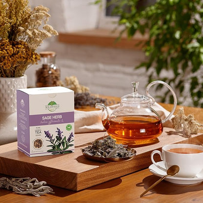 4 oz. Dried Sage Herb Herbs Tea (Salvia Officinalis) - 113g (4 oz) Herbal Tea Salvia Sage