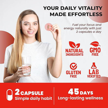 Ultra Red Yeast Rice CoQ10 - Promote Overall Health with Niacin, L-Arginine, L-Citrulline (90 Count (Pack of 1))