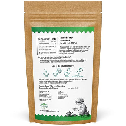 4 oz. Horsetail Herb Horsetail Tea Cola De Caballo Hierba Horse Tail (Equisetum Arvense) - 113g Herb Tea Horse Tail