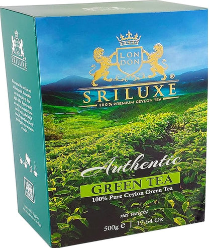 SRILUXE - Premium Quality Loose Leaf Ceylon Green Tea | 100% Natural Tea | Powerful ANTIOXIDANTS | Pure Green Tea Loose-Leaves (500g)