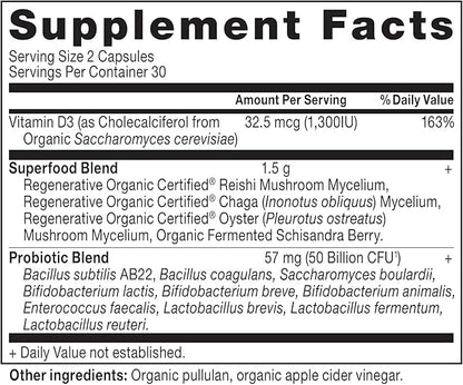 Ancient Nutrition Regenerative Organic Certified Probiotics for Women, Probiotics Women’s Extra Strength, Healthy Digestion and Immune System Function Support, 25 Billion CFUs* Per Serving, 60 Count