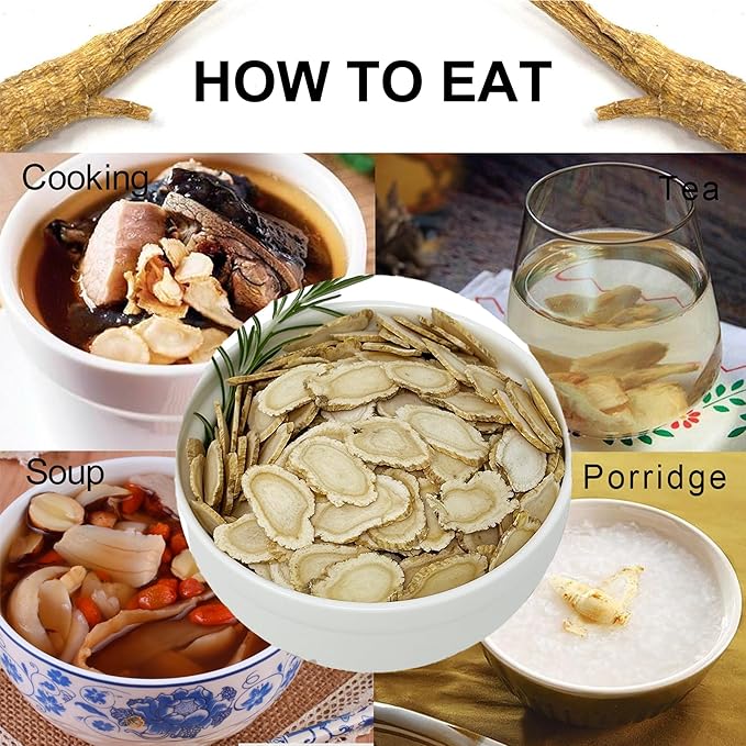 1 LB American Ginseng Slices from Wisconsin, American Wisconsin Ginseng Slices Root for Tea, Energy for Men Women Health Boosts Immunity,多年生長 大园切片 花旗參/西洋參, Lager Round Strip 4 Box of 4OZ